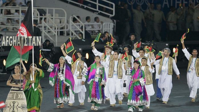 Afghanistan's national team during the opening ceremony of the Athens 2004 Olympic Games | File Photo | Reuters/Mike Blake