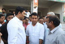 Congress candidate Rahul Kaswan at his office in Churu, Rajasthan | Suraj Singh | ThePrint