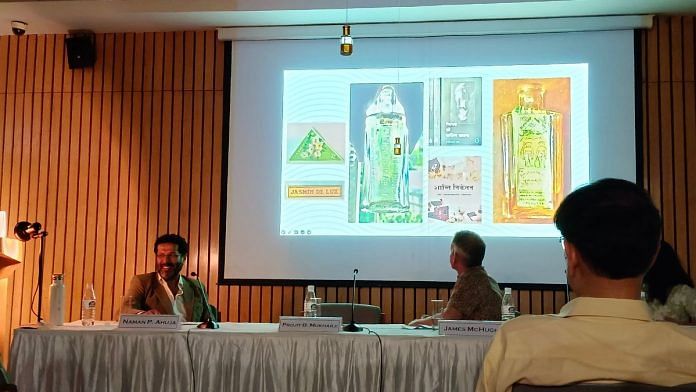 Panel discussion on the 'Histories of Indian perfumes' at India International Centre's Kamla Devi Complex, Delhi | Photo: Almina Khatoon | ThePrint