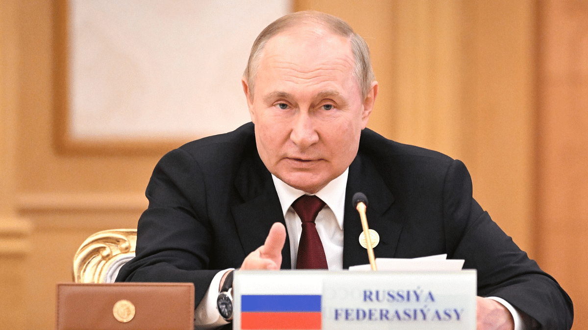 Russian President Vladimir Putin at the 6th Caspian Summit | Pic courtesy: RIA Novosti