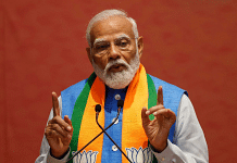 Prime Minister Narendra Modi releasing the BJP's manifesto, or 'Sankalp Patra' | Suraj Singh Bisht | ThePrint 