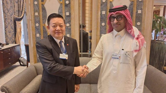 The Secretary-General of ASEAN, Dr. Kao Kim Hourn with the Chief Negotiator of the Gulf Cooperation Council, Raja Almarzoqi | ASEAN | asean.org