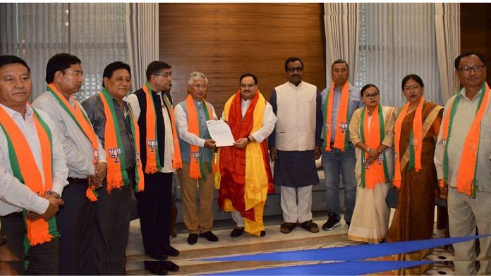 10 MLAs of Sikkim Democratic Front joined BJP in 2019, making it the second largest party in the state. | representational image | ANI