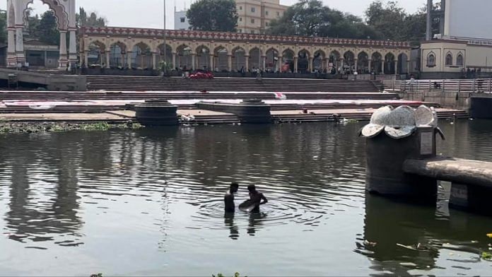 Devotees bathing in the polluted Indrayani | Manasi Phadke, ThePrint