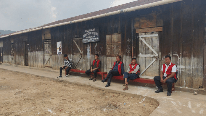 A polling booth at Tuensang in Nagaland remains closed Friday | By Special Arrangement