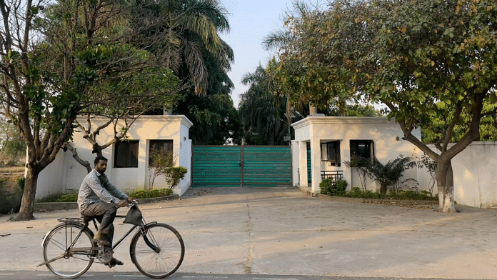 The pristine white bungalow of former Congress president Sonia Gandhi in Bhuemau village | Sanya Dhingra | ThePrint