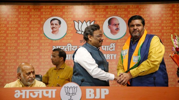 Gourav Vallabh joins BJP | Photo: Manisha Mondal, ThePrint