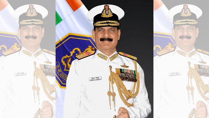 Vice Admiral Dinesh K Tripathi appointed as the next Indian Navy chief | Photo: ANI