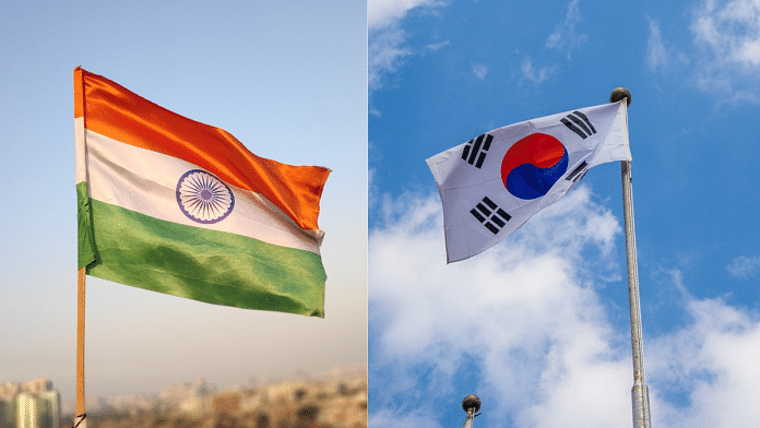 National flags of India and South Korea | File Photos | Pixabay