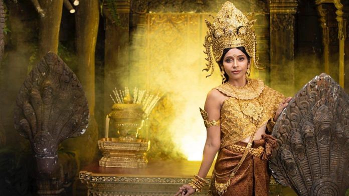 Indian ambassador to Cambodia Devyani Khobragade dressed as a ‘Khmer Apsara’ in Cambodian New Year post on X | Credit: Indian embassy in Cambodia/X