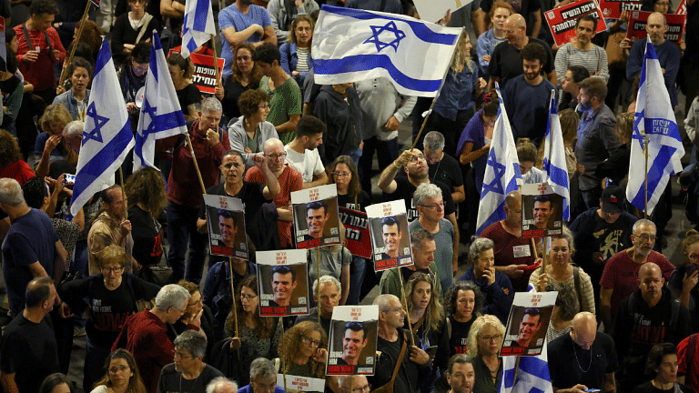 Thousands of Israelis join anti-government protests calling for new elections