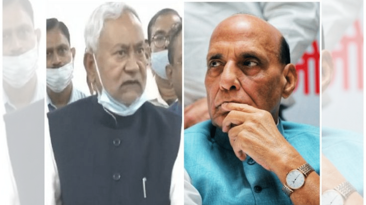 ‘Happy to have a leader with no graft taint,’ says Rajnath Singh about Nitish Kumar’s re-entry to NDA