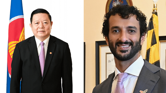 The United Arab Emirates (UAE) Minister of Economy, Abdulla bin Touq (R), and Secretary-General of ASEAN, Kao Kim Hourn (R) | Wikipedia and asean.org The United Arab Emirates (UAE) Minister of Economy, Abdulla bin Touq (R), and Secretary-General of ASEAN, Kao Kim Hourn (R) | Wikipedia and asean.org