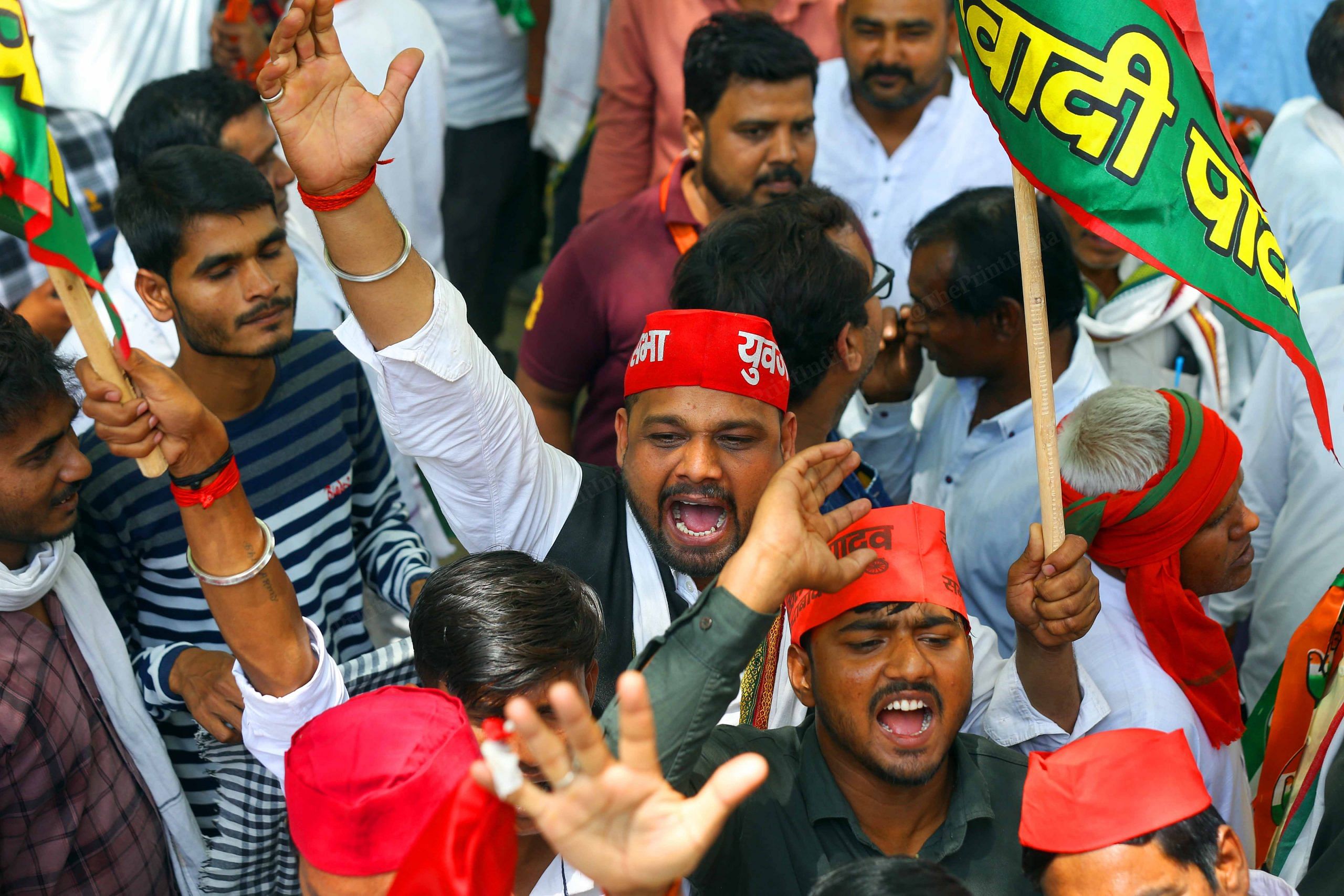 Samjajwadi Party workers | Suraj Singh Bisht | ThePrint