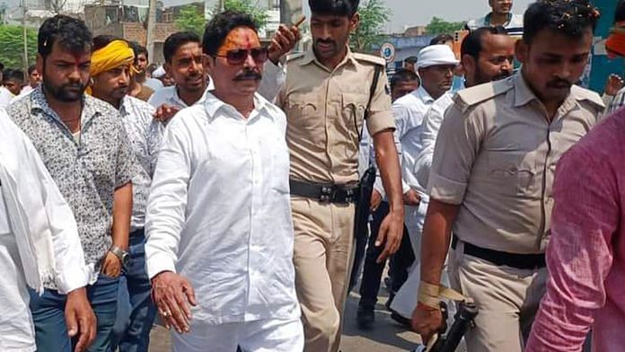 Former Mokama MLA Anant Kumar Singh after being released from jail on a 15-day parole | ANI