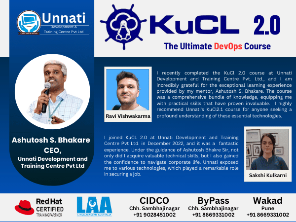 KuCL 2.0 Course: Shaping the Future of DevOps; Over 19 students from KuCL have been placed so far