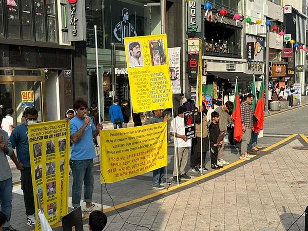 South Korea: Baloch National Movement protests at Biff Square against 'state-sponsored' oppression 