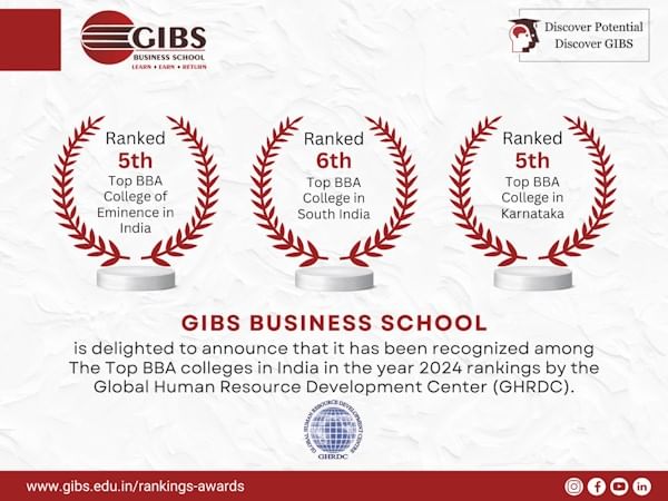 GIBS Business School Soars to New Heights with Top Rankings in 2024 GHRDC BBA Colleges Survey 