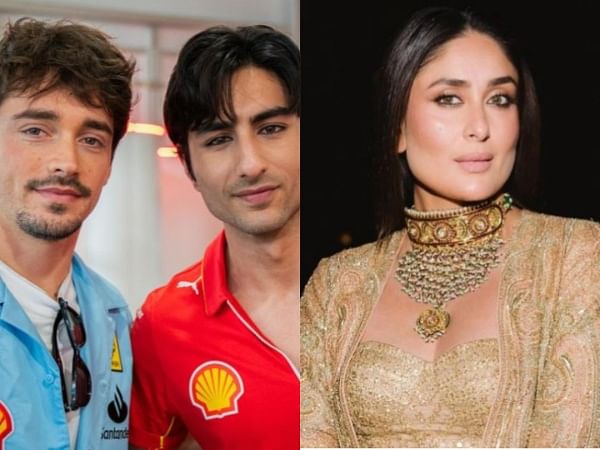 Kareena Kapoor reacts in her iconic Poo style to Ibrahim Ali Khan's pic with F1 racer Charles Leclerc