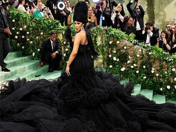 Cardi B turns heads at Met Gala 2024 with monumental black tulle gown