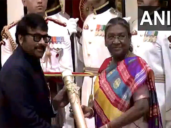 Megastar Chiranjeevi honoured with Padma Vibhushan award