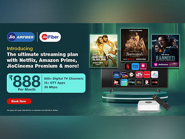 15 OTT apps including Netflix, JioCinema Premium and Amazon Prime at Rs 888 per month on Jio