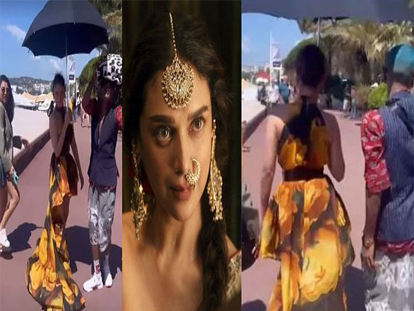 Aditi Rao Hydari recreates her Gajagamini walk at Cannes 