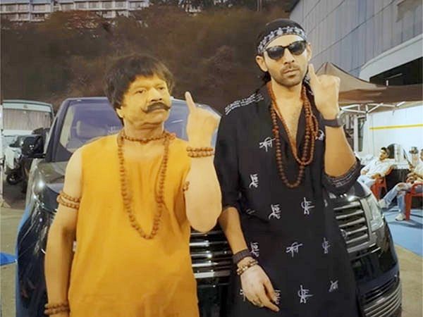 Kartik Aaryan, Rajpal Yadav promote 'Chandu Champion' in 'Bhool Bhulaiyaa 3' style