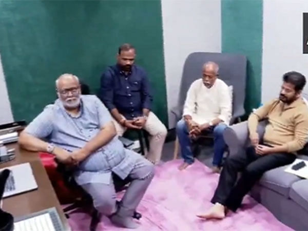 Telangana CM Revanth Reddy meets MM Keeravani to discuss composition of 'Jaya Jayahe Telangana'