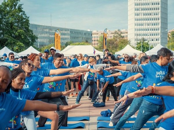 WHO Chief, Union Health Secy perform yoga at 'Walk the Talk' event in Geneva ahead of International Yoga Day 