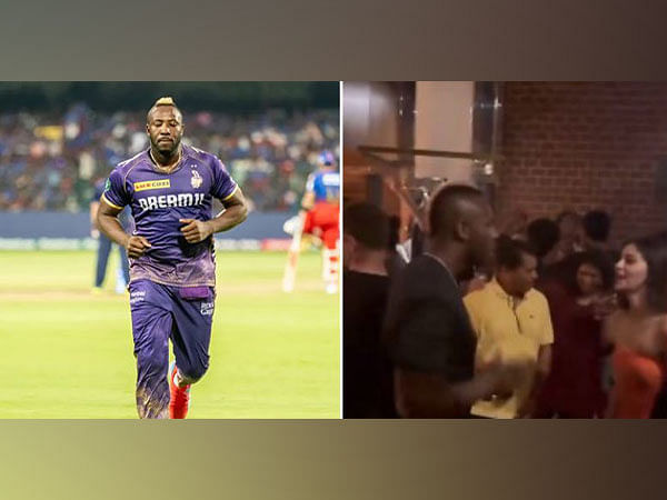 KKR all-rounder Andre Russell grooves to SRK's 'Lutt Putt Gaya' with Ananya Panday post IPL big win