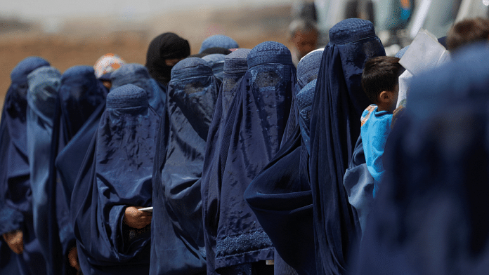 Representational image of displaced Afghan women in Kabul, 28 July, 2022 | Reuters/Ali Khara