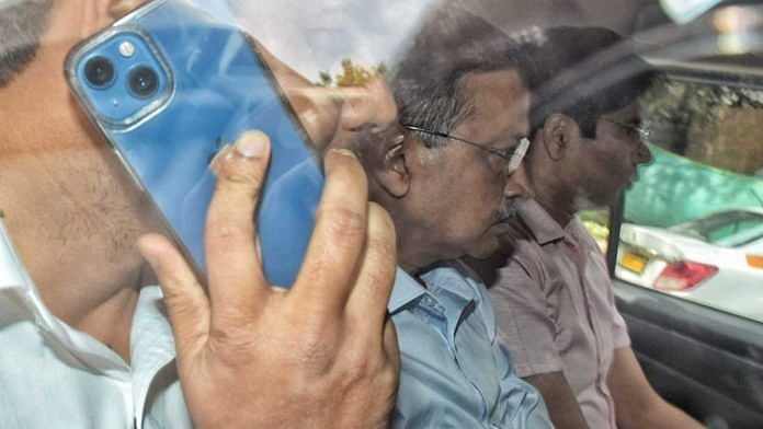 File photo of Delhi CM Arvind Kejriwal at Rouse Avenue court | Suraj Singh Bisht | ThePrint