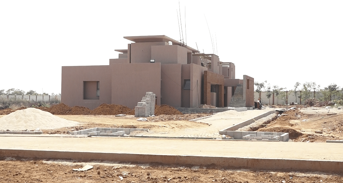 The doctor and staff quarters under construction | By special arrangement