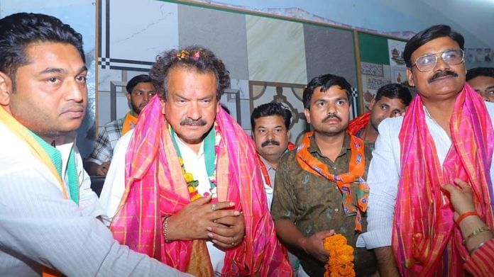BJP Agra candidate and Union minister S.P. Singh Baghel during campaigning | Photo: Facebook/SP Singh Baghel
