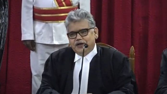 Justice Chitta Ranjan Dash at the Full Court Reference on the occasion of farewell | Photo: YouTube, High Court at Calcutta