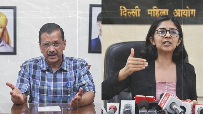File photos of Arvind Kejriwal and Swati Maliwal | ANI