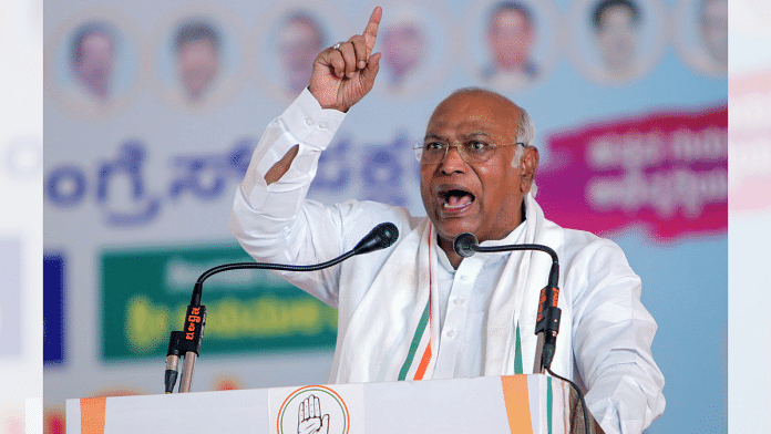 File Photo of Congress Party President Mallikarjun Kharge | ANI