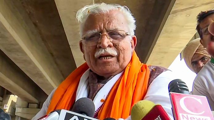 File photo of Manohar Lal Khattar | ANI