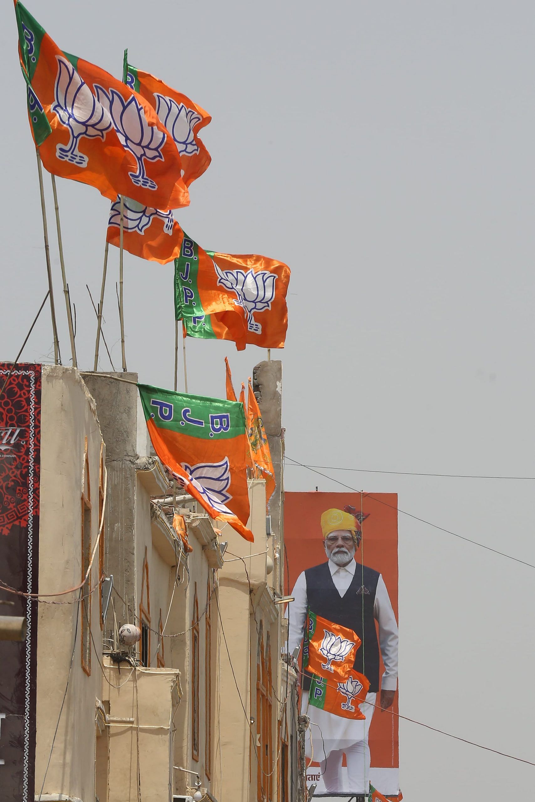 The BJP flags fluttering across Ayodhya | Suraj Singh Bisht | ThePrint