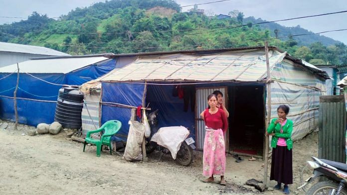File photo of Myanmar nationals taking shelter in Champhai district, Mizoram | Representational image | ANI
