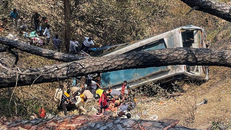 21 killed, 40 injured as bus carrying pilgrims falls into deep gorge in Jammu