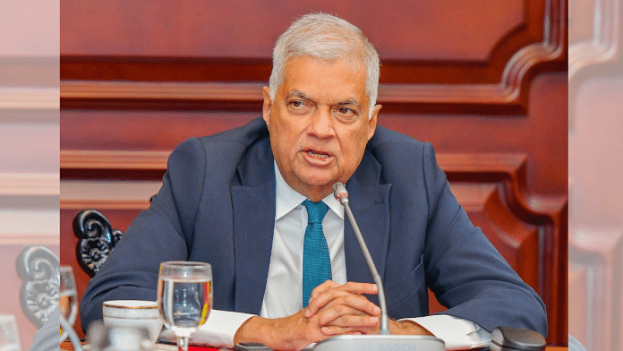 Sri Lanka's President Ranil Wickremesinghe | File Photo | Credit:X(formerly Twitter)/@RW_UNP