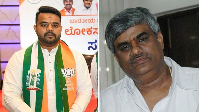 Prajwal Revanna (left) and HD Revanna | PTI/Commons