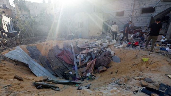An Israeli air strike hit a house in western Rafah on Wednesday (May 8) killing at least four people and wounding several others, the Gaza-based health ministry said | Reuters
