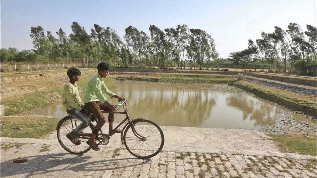 The pond built in BJP MP Smriti Irani's adopted village Sujanpur | Suraj Singh Bisht | ThePrint