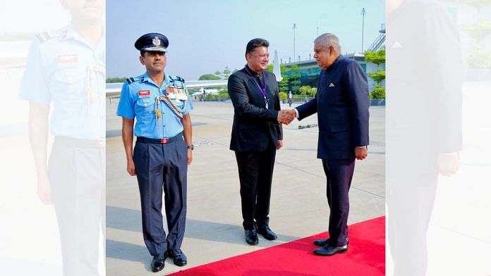 Vice President Jagdeep Dhankhar departed for the Islamic Republic of Iran from New Delhi today | X(formerly Twitter)/@VPIndia