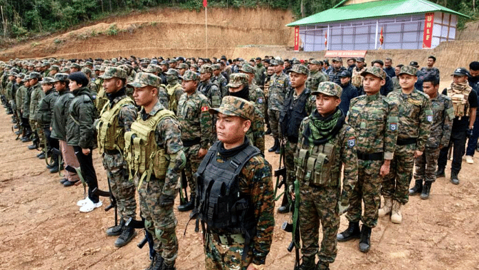 Cadres of United National Liberation Front (UNLF), the oldest valley-based armed group of Manipur | Pic credit: PIB