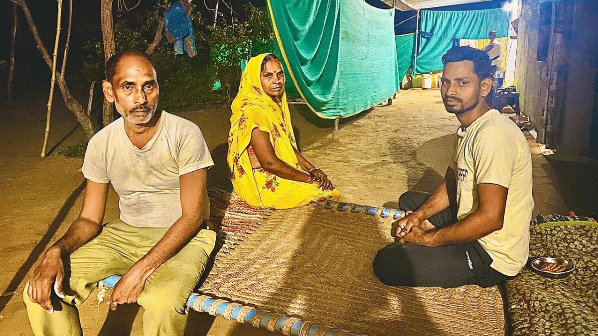 The family of Narendra Maurya, a general store owner at Devari Kalan market in Madihan | Shikha Salaria | ThePrint