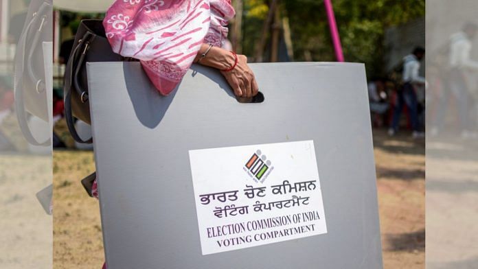 A polling official with the election material leaves for a polling station on the eve of the seventh phase of Lok Sabha polls, in Amritsar on 31 May 2024 | PTI